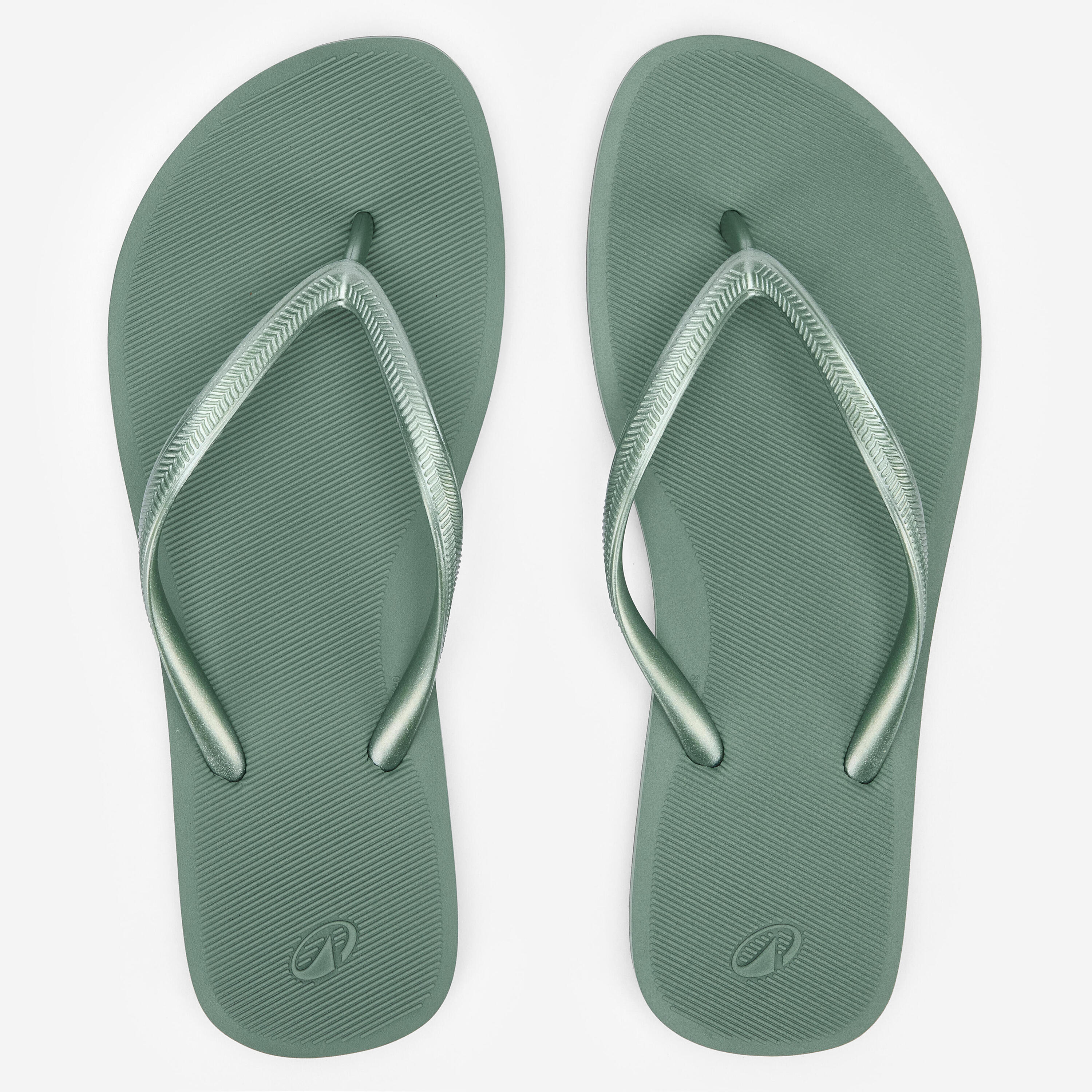 Chinelos de Surf Mulher 500 Grass Verde 2/5