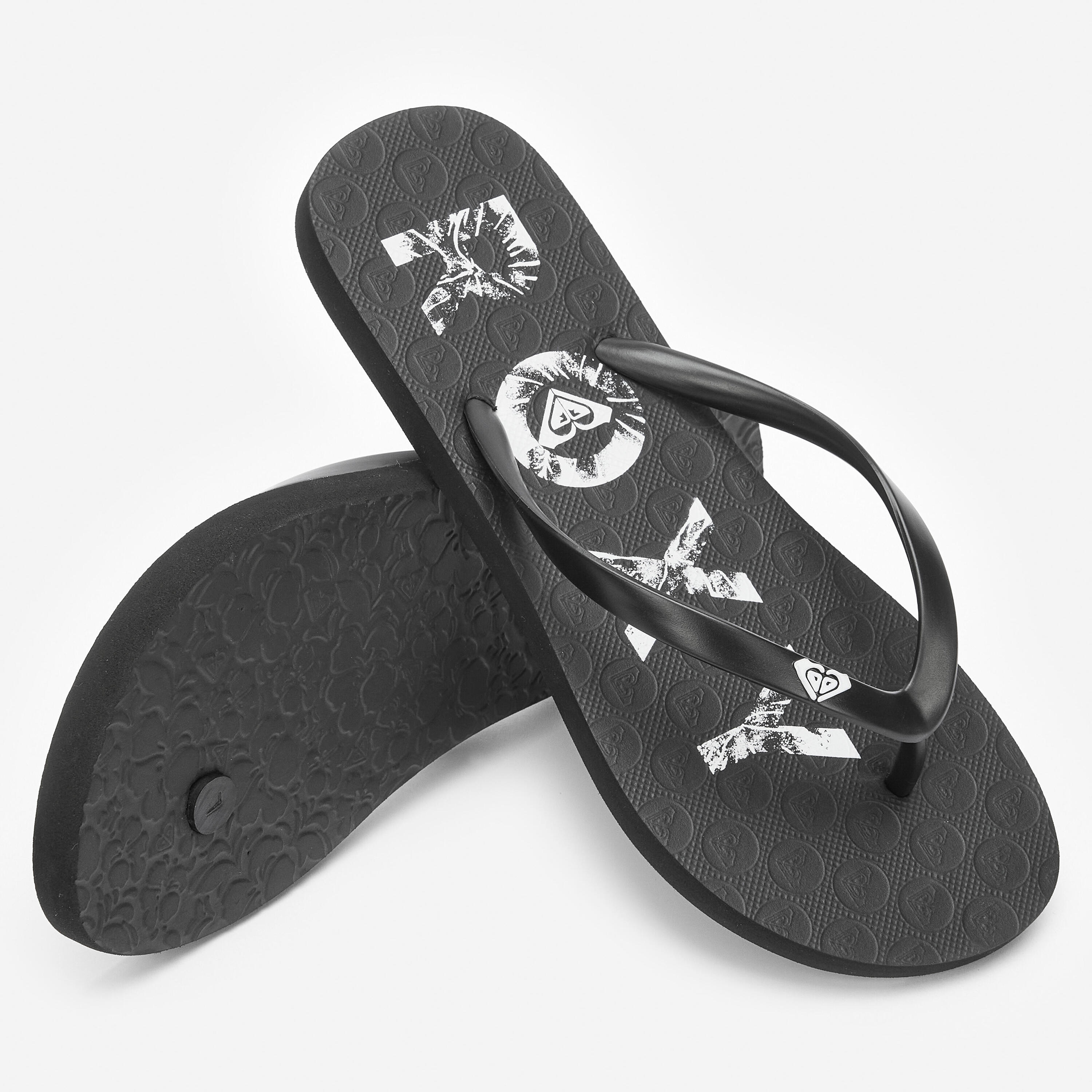 Chinelos de surf mulher, To the Sea preto OP 3/6