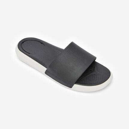 Chanclas Piscina Fit 900 Hombre Negro-Blanco