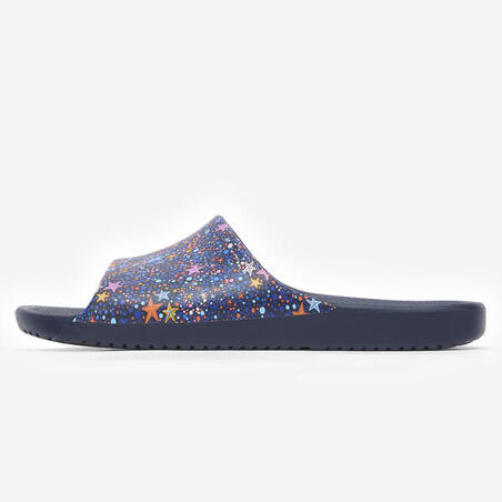 Шльопанці дитячі 500 для басейну темно-сині