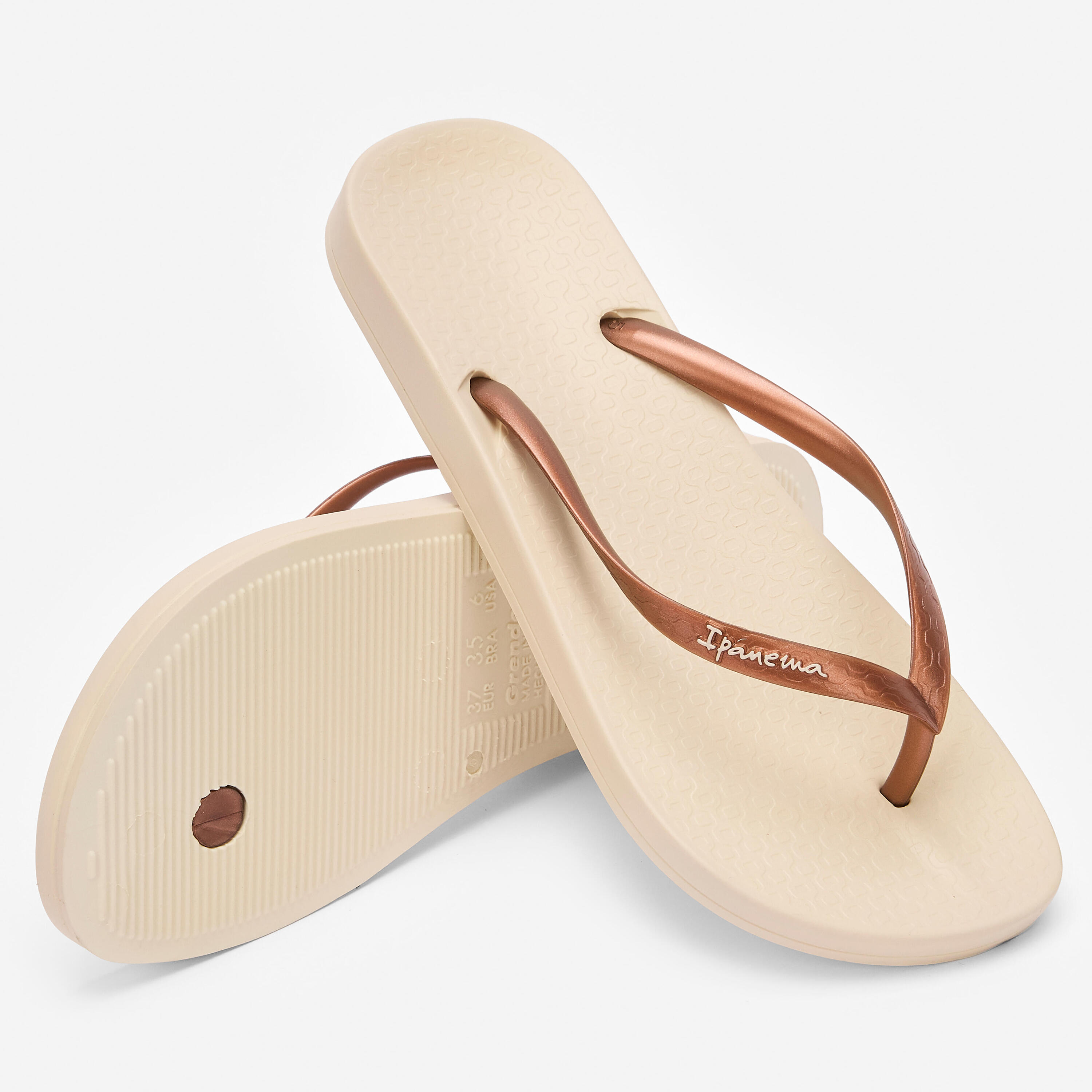 Zehensandalen für Damen - Anatomic Tan beige 3/5