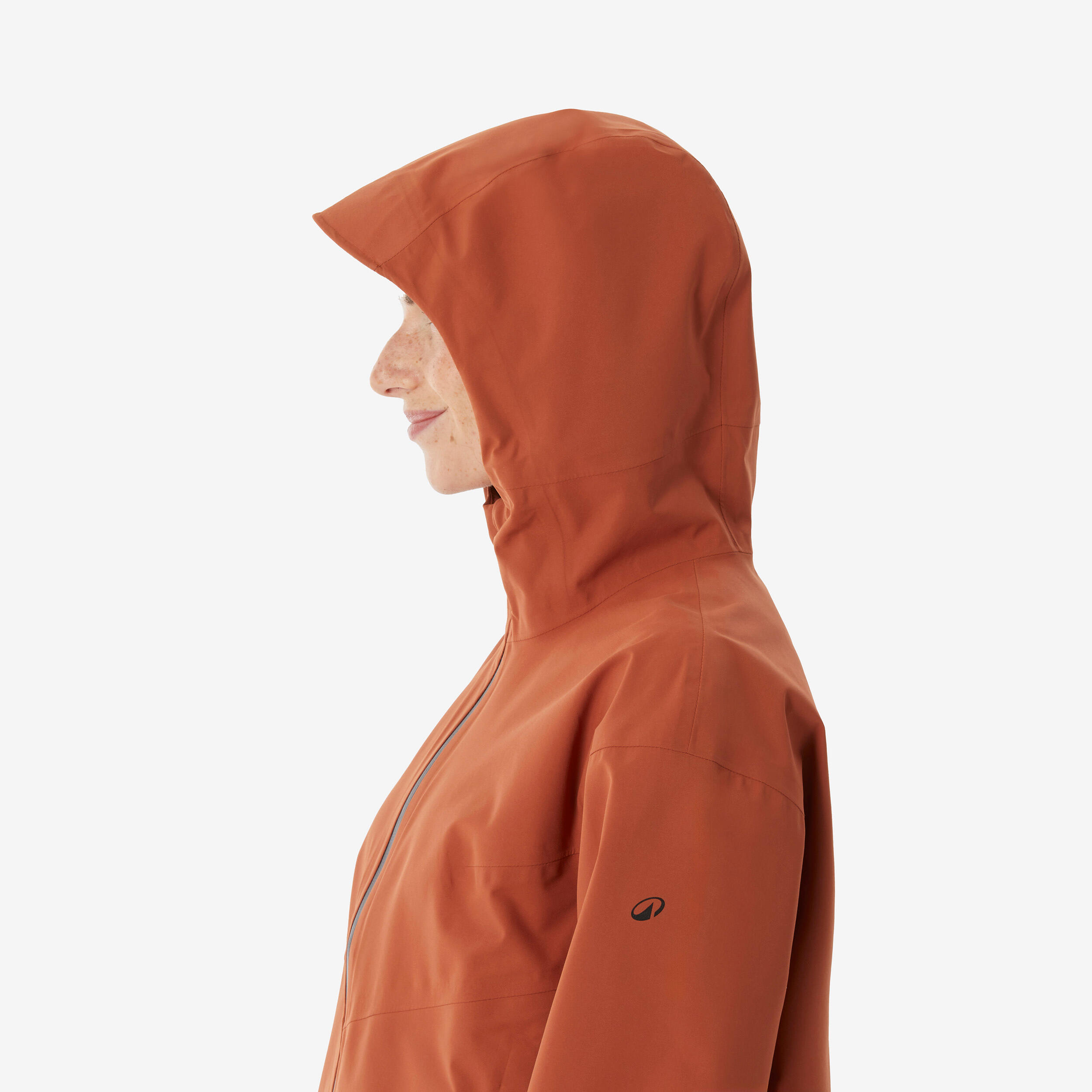 Manteau de randonnée imperméable femme, MH 100 7/7