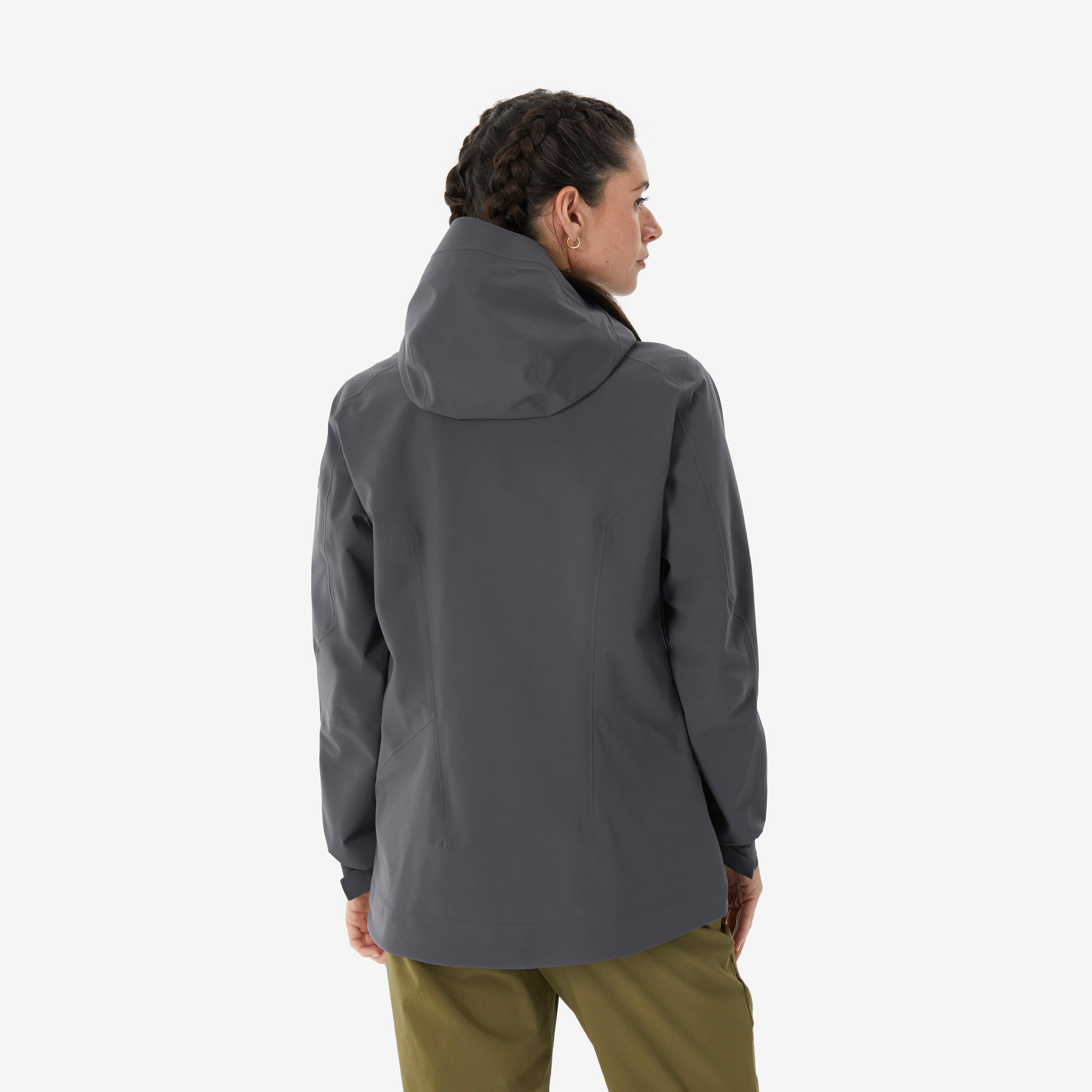 Manteau de randonnée imperméable femme, MH 900 6/20
