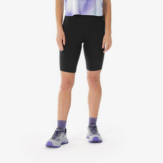 Women’s long hiking shorts, MH500 - Black