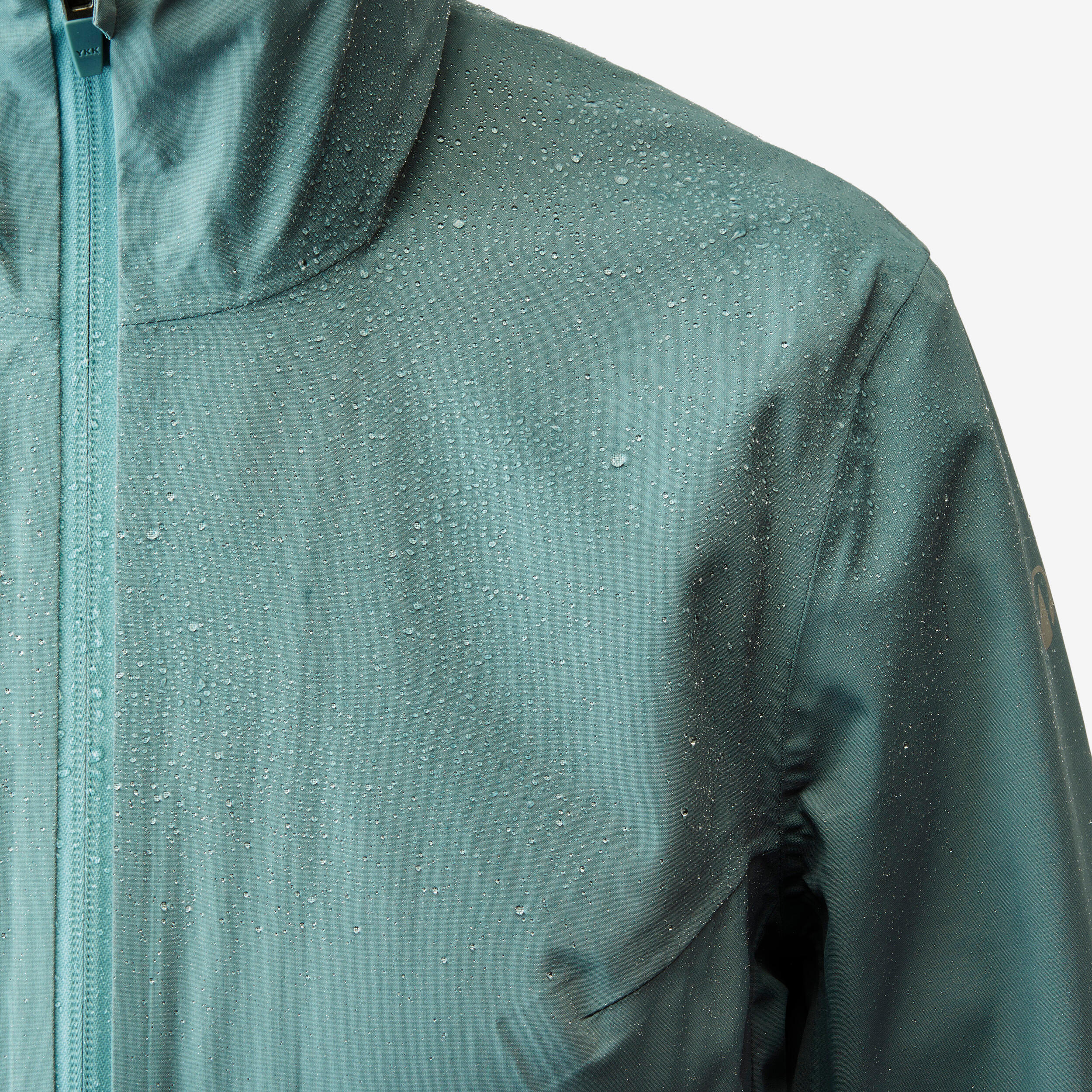 Manteau de randonnée imperméable léger et long femme, MH 100 3/10