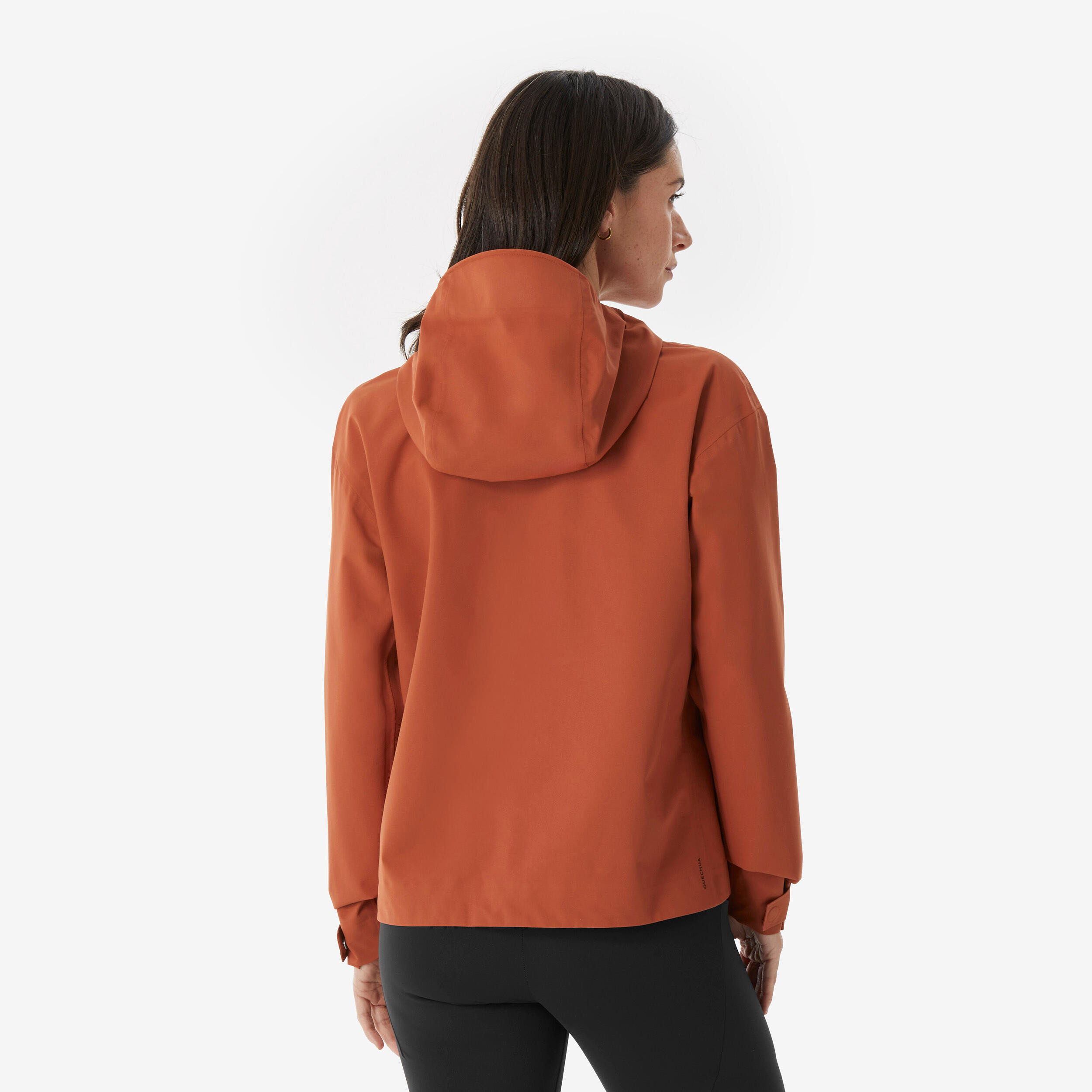 Manteau de randonnée imperméable femme, MH 100 4/7
