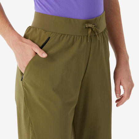 Штани жіночі MH500 Light для гірського туризму хакі