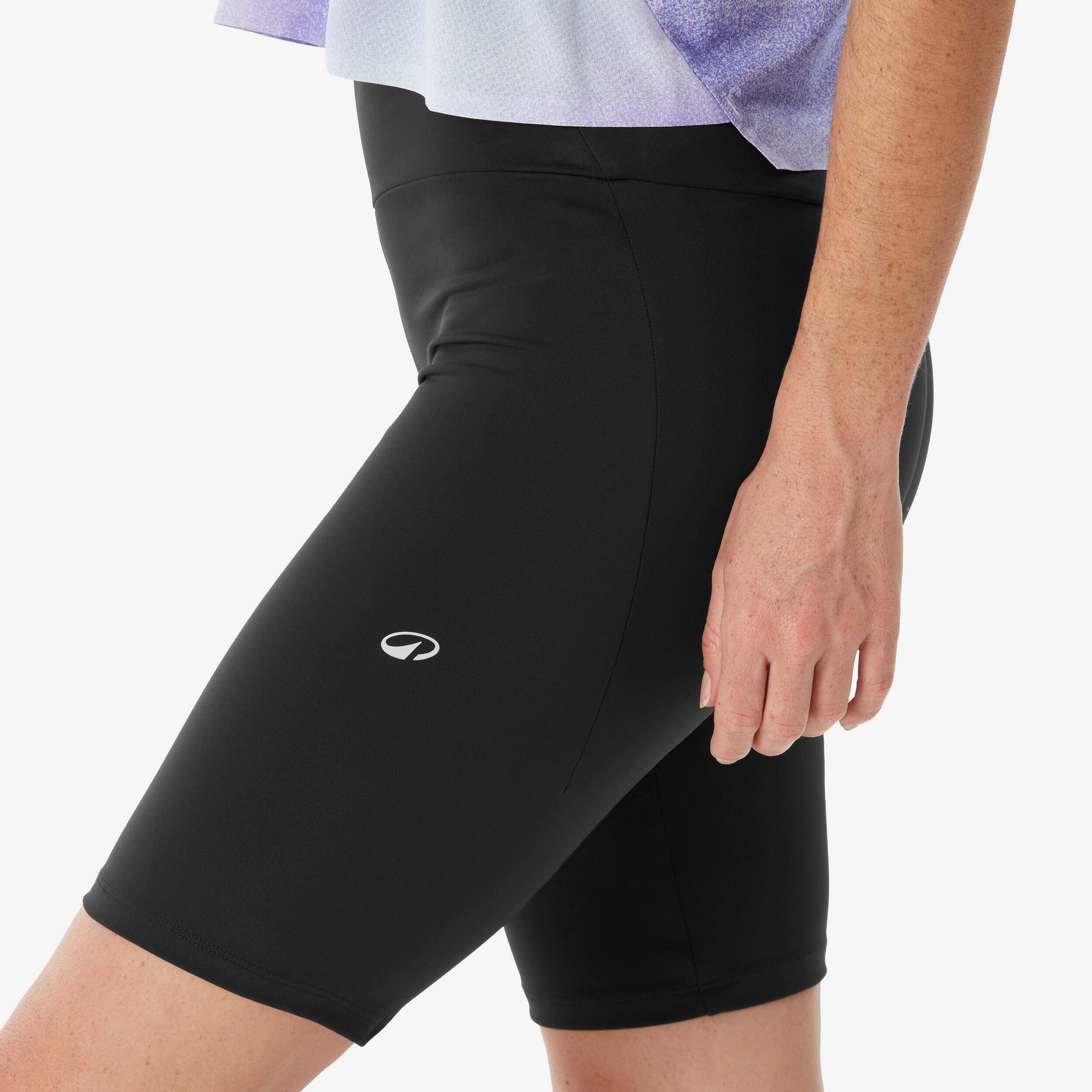 Women’s long hiking shorts, MH500 - Black -  5