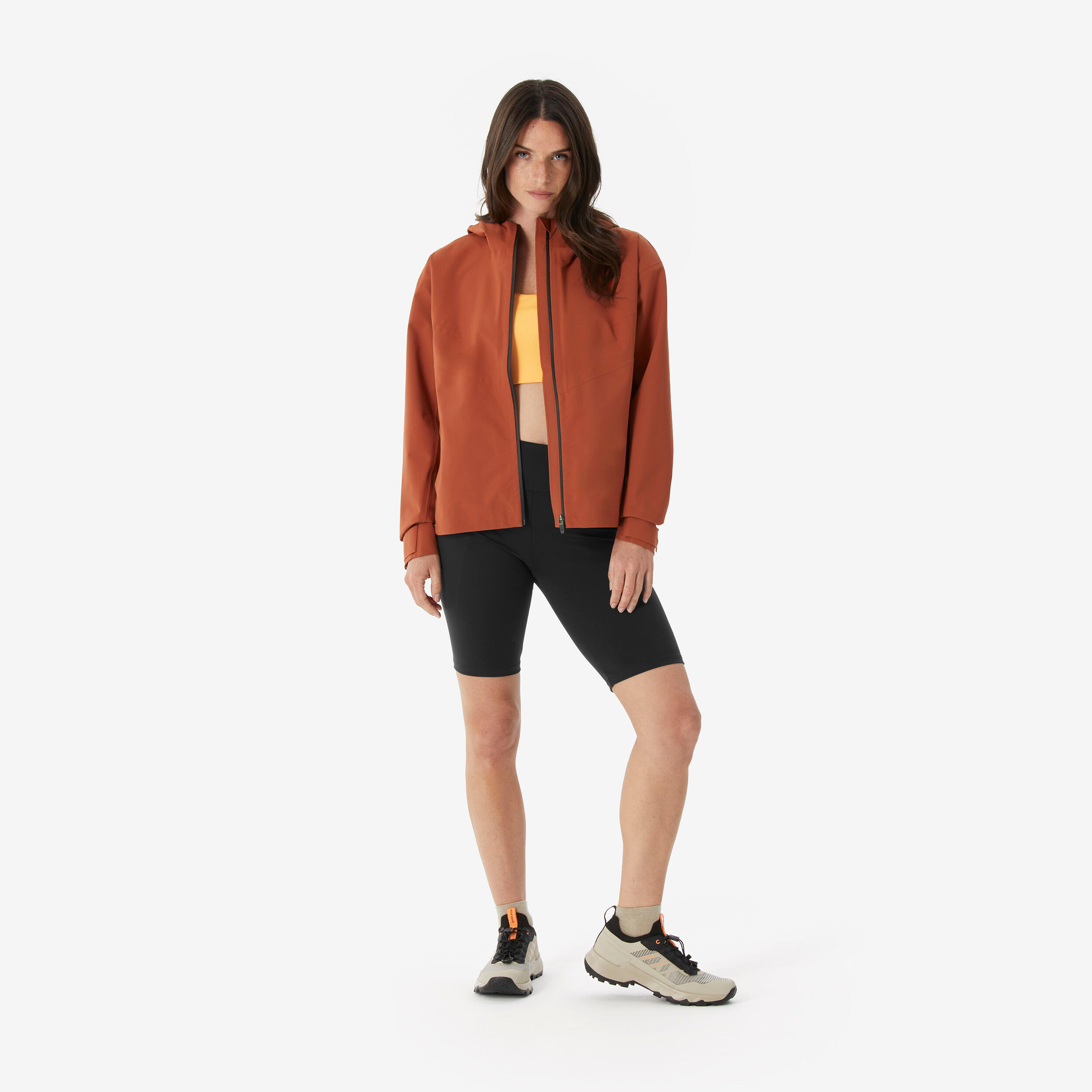 Manteau de randonnée imperméable femme, MH 100 2/7