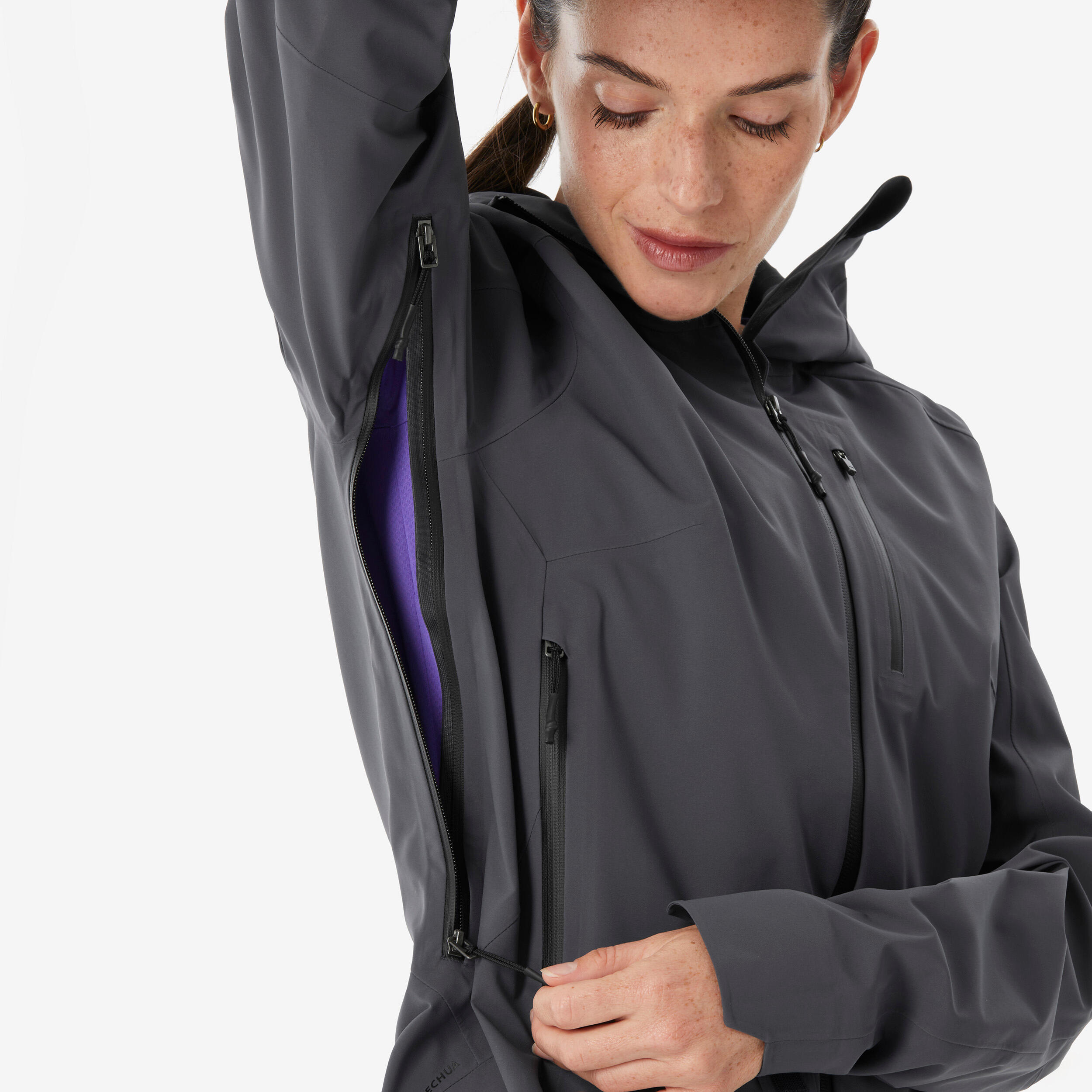 Manteau de randonnée imperméable femme, MH 900 13/20