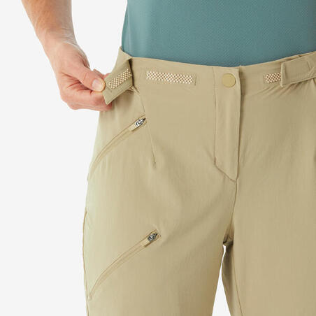 Штани жіночі MH500 для туризму бежеві