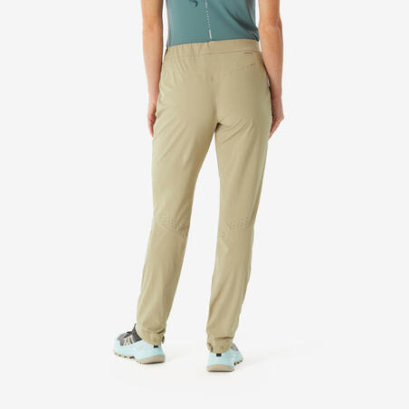 Штани жіночі MH500 для туризму бежеві