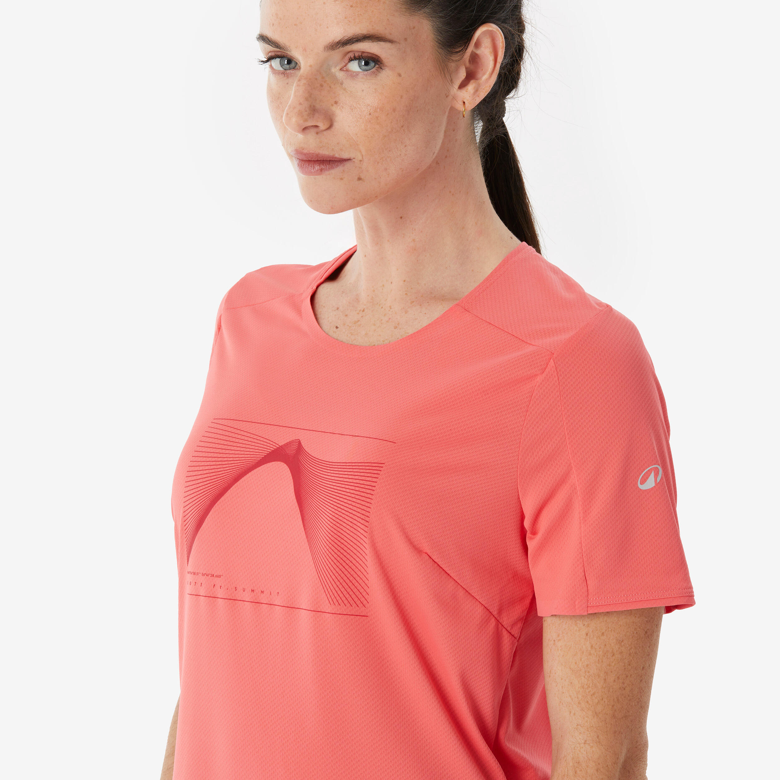 T-shirt de randonnée femme, MH 500 4/9