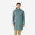 Veste de randonnée imperméable légère longue femme, MH100 vert