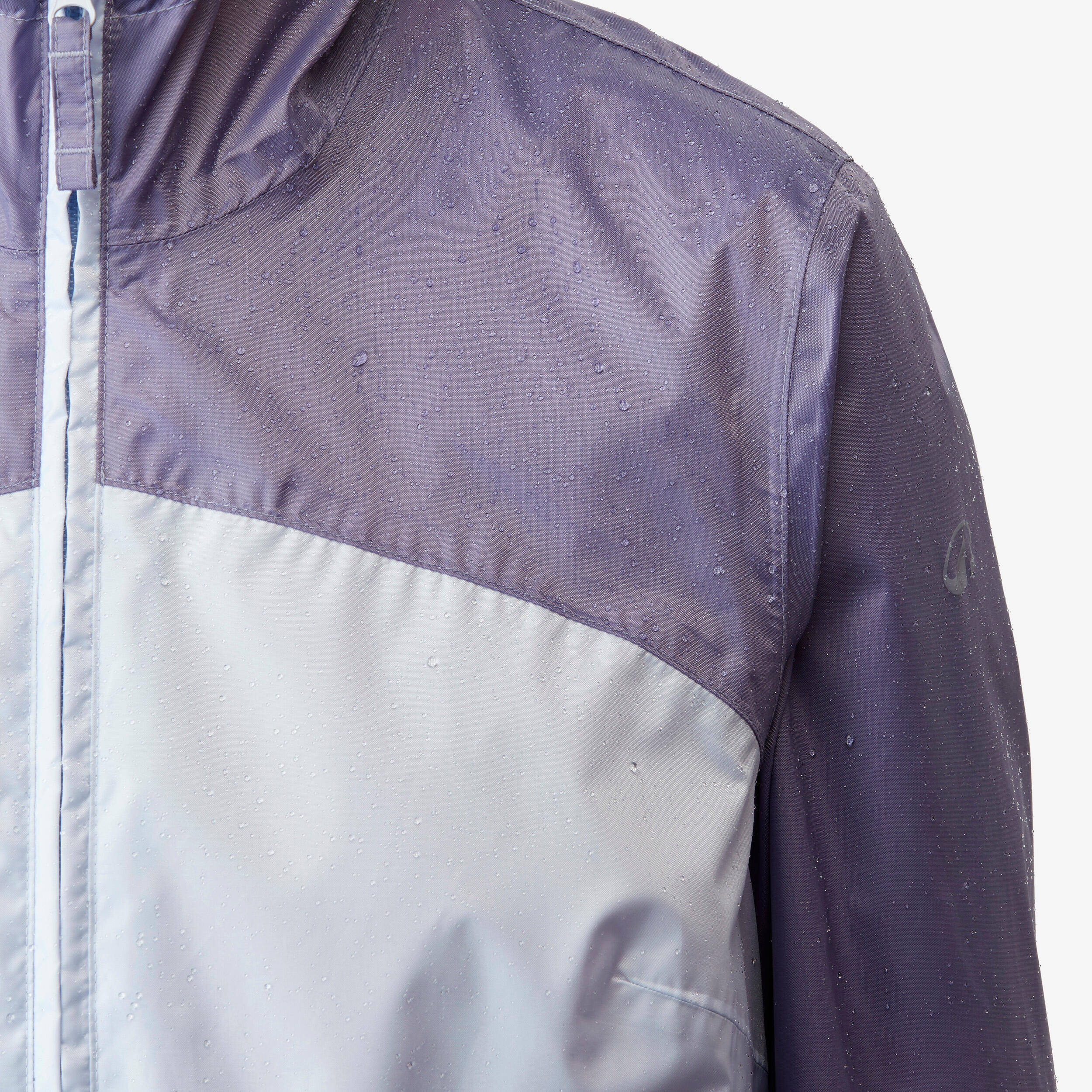 Women’s windproof and water-repellent hiking jacket, Raincut Full Zip - Purple -  3