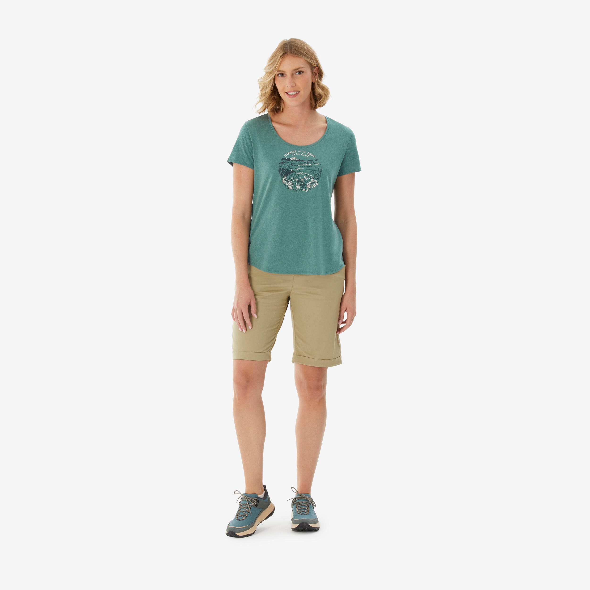 Bermuda de randonnée femme, NH 500 2/8