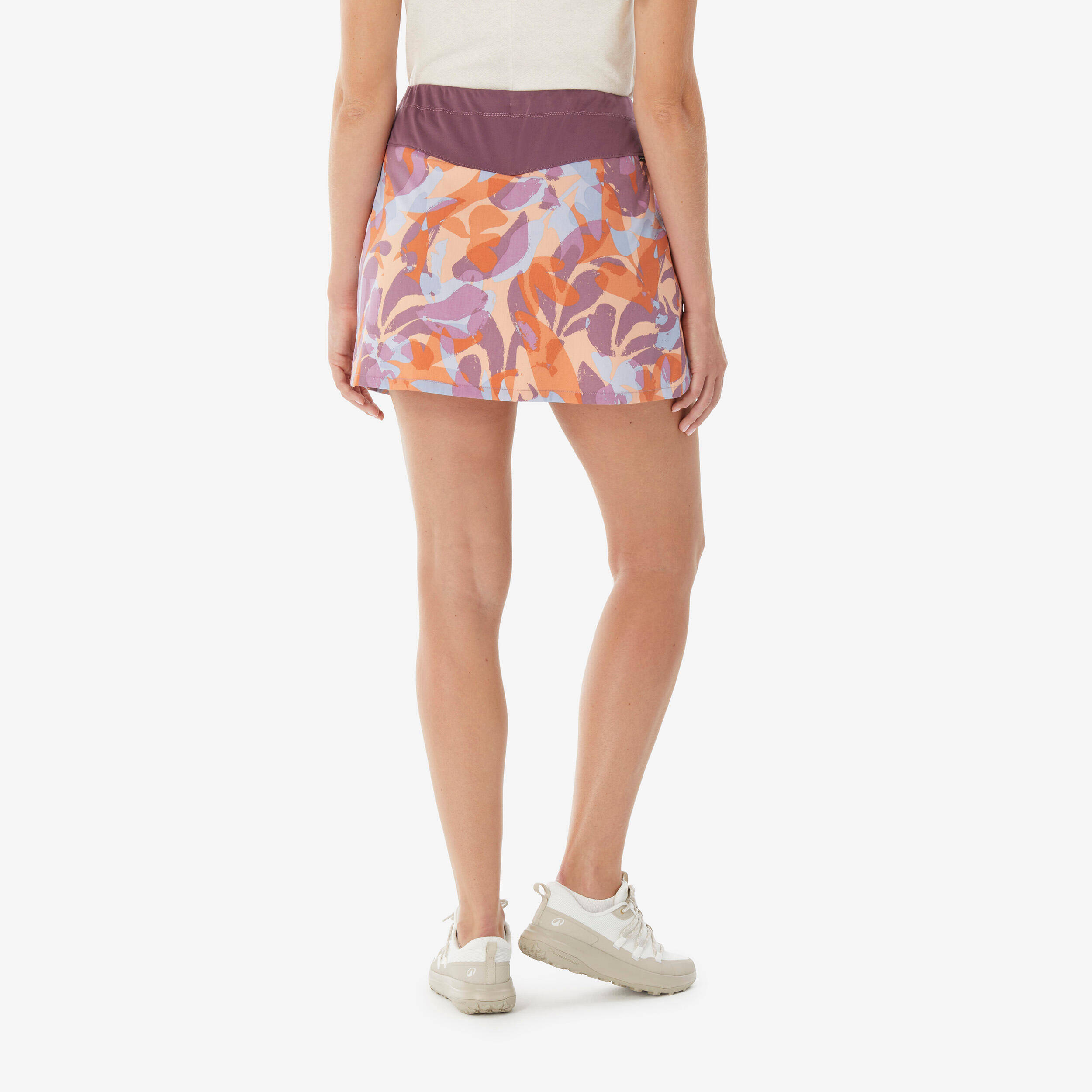 Women's Hiking Skort NH500 - Orange -  3