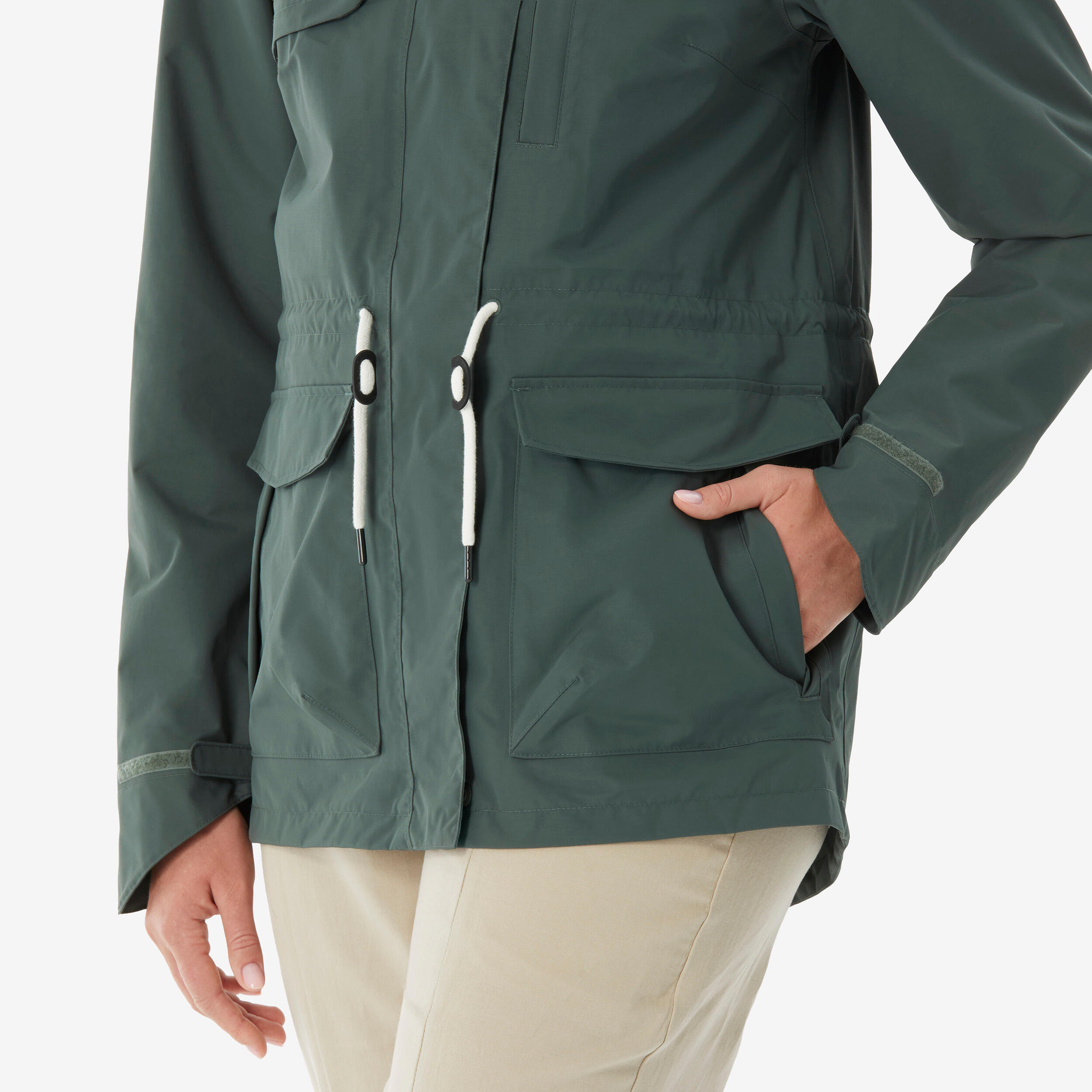 Manteau de randonnée imperméable femme, NH 500 6/10