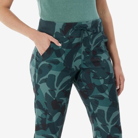 Штани жіночі NH100 для туризму зелені