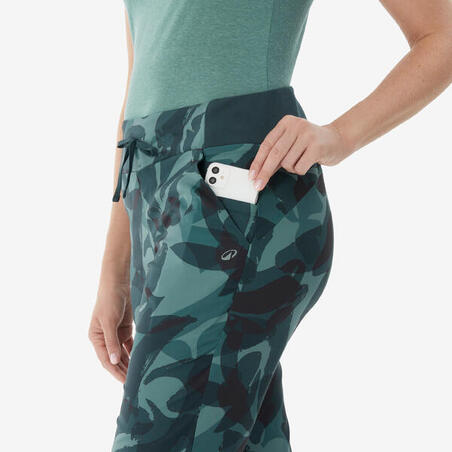 Штани жіночі NH100 для туризму зелені