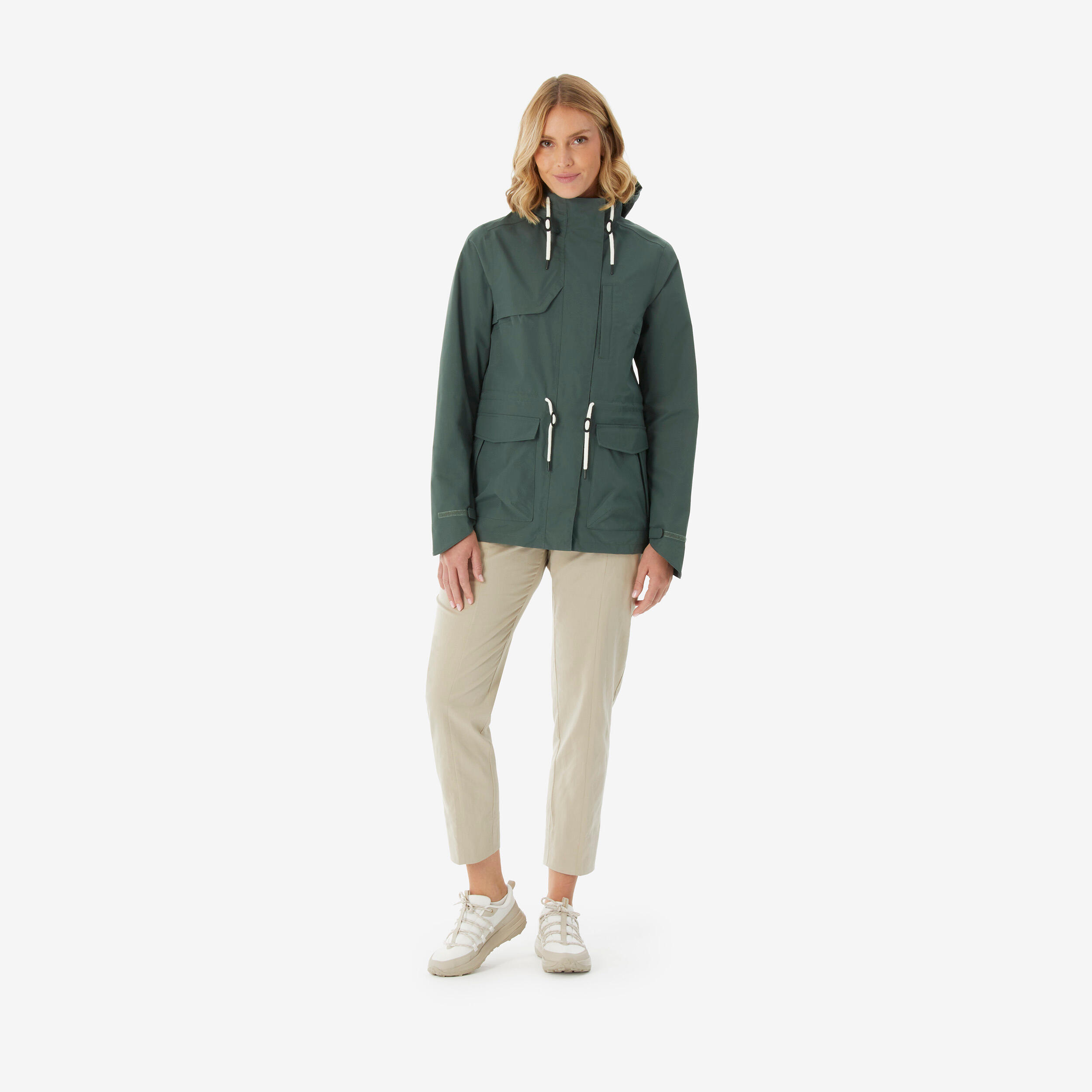 Manteau de randonnée imperméable femme, NH 500 2/10