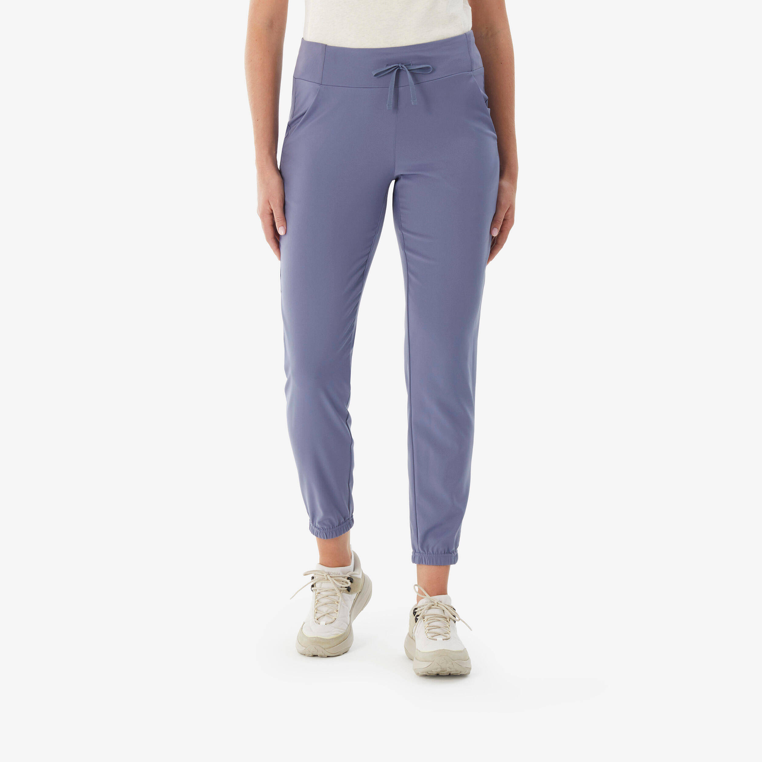 Women’s hiking trousers, NH100 - Purple -  1