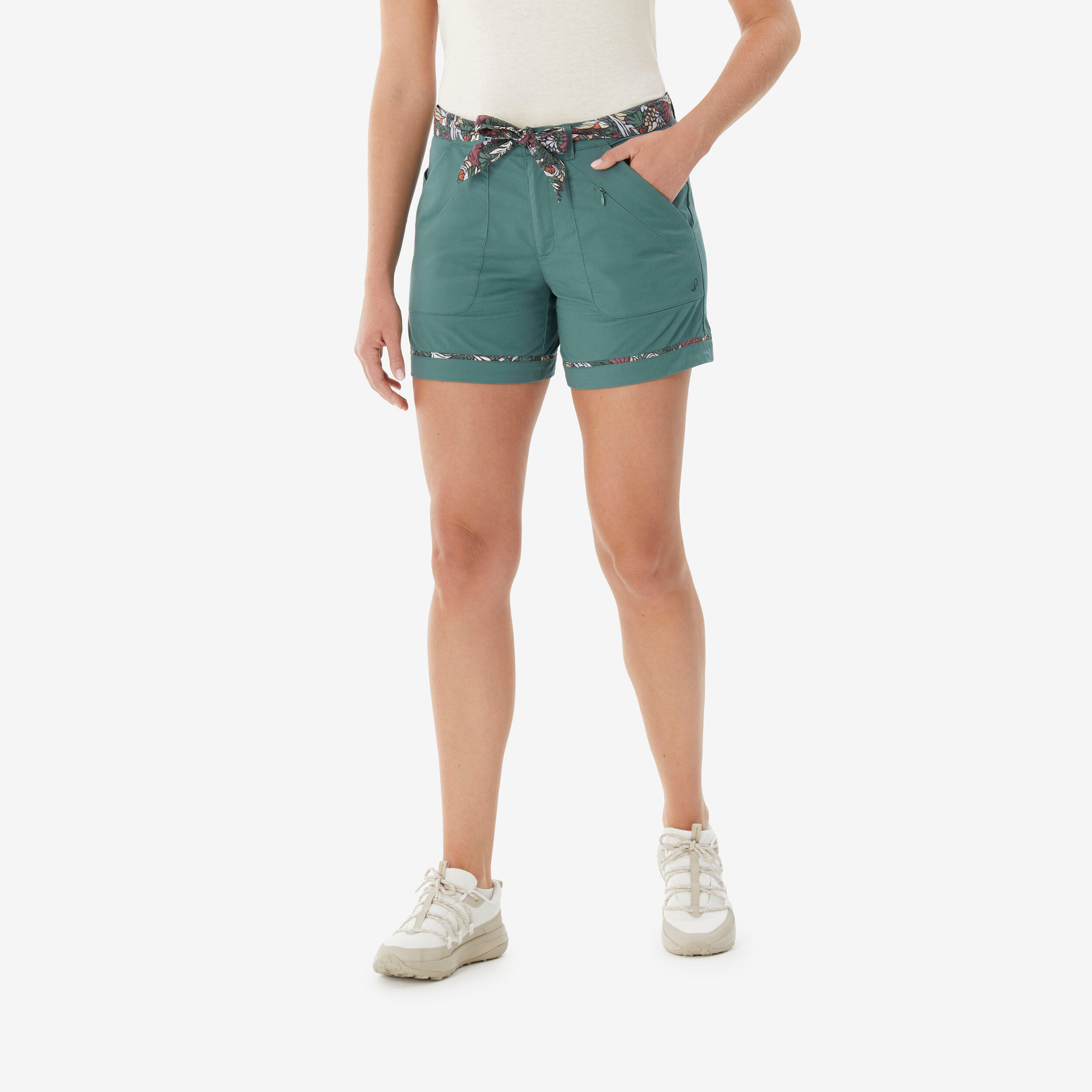 Women’s Six-Pocket Hiking Shorts, NH 500 - QUECHUA
