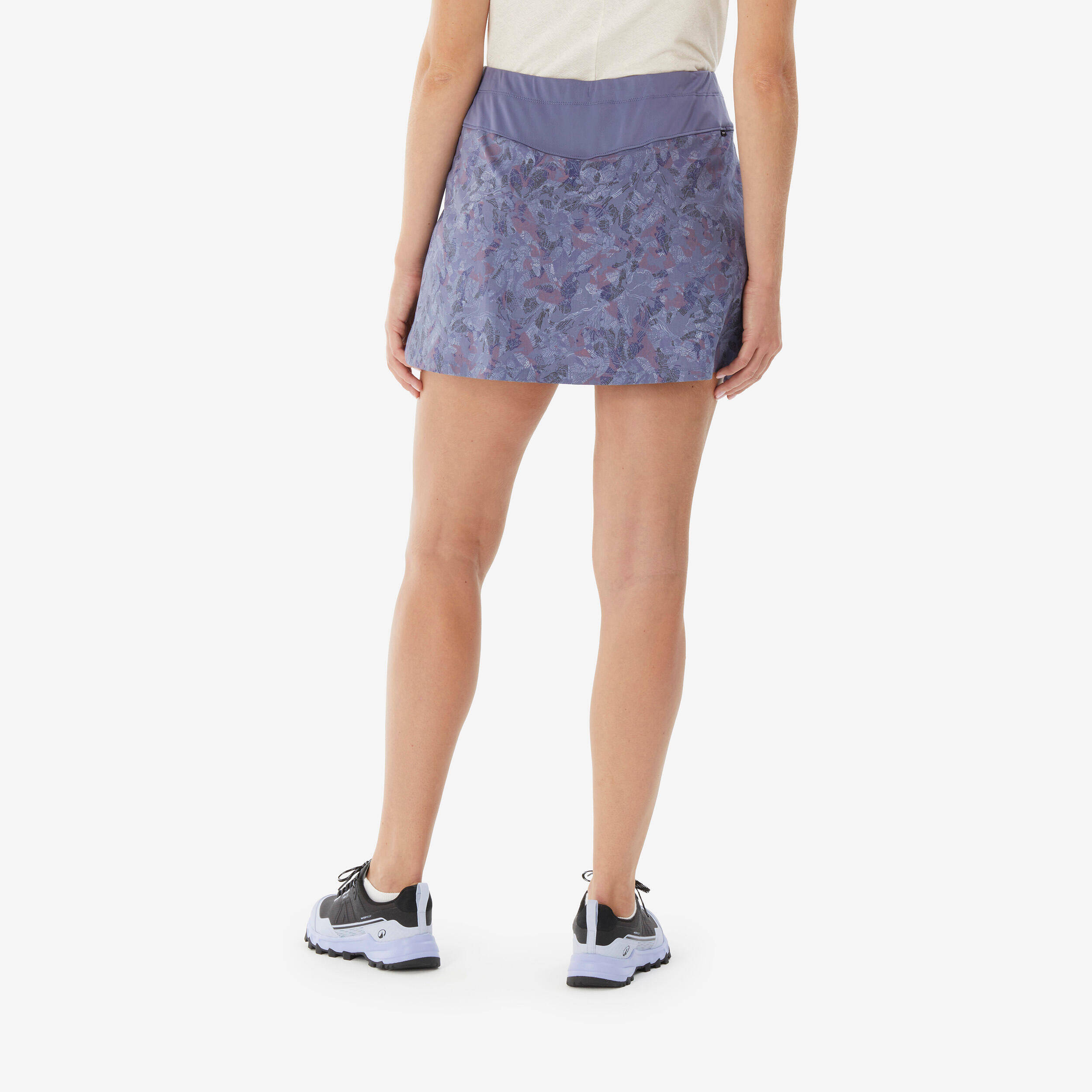 Women’s hiking skort, NH500 - Purple -  3