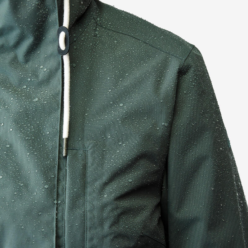 Geacă parka impermeabilă drumeție NH500 verde damă