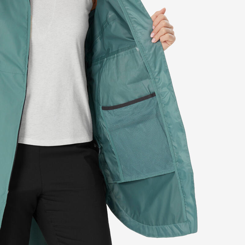 Dámská turistická dlouhá nepromokavá bunda Raincut