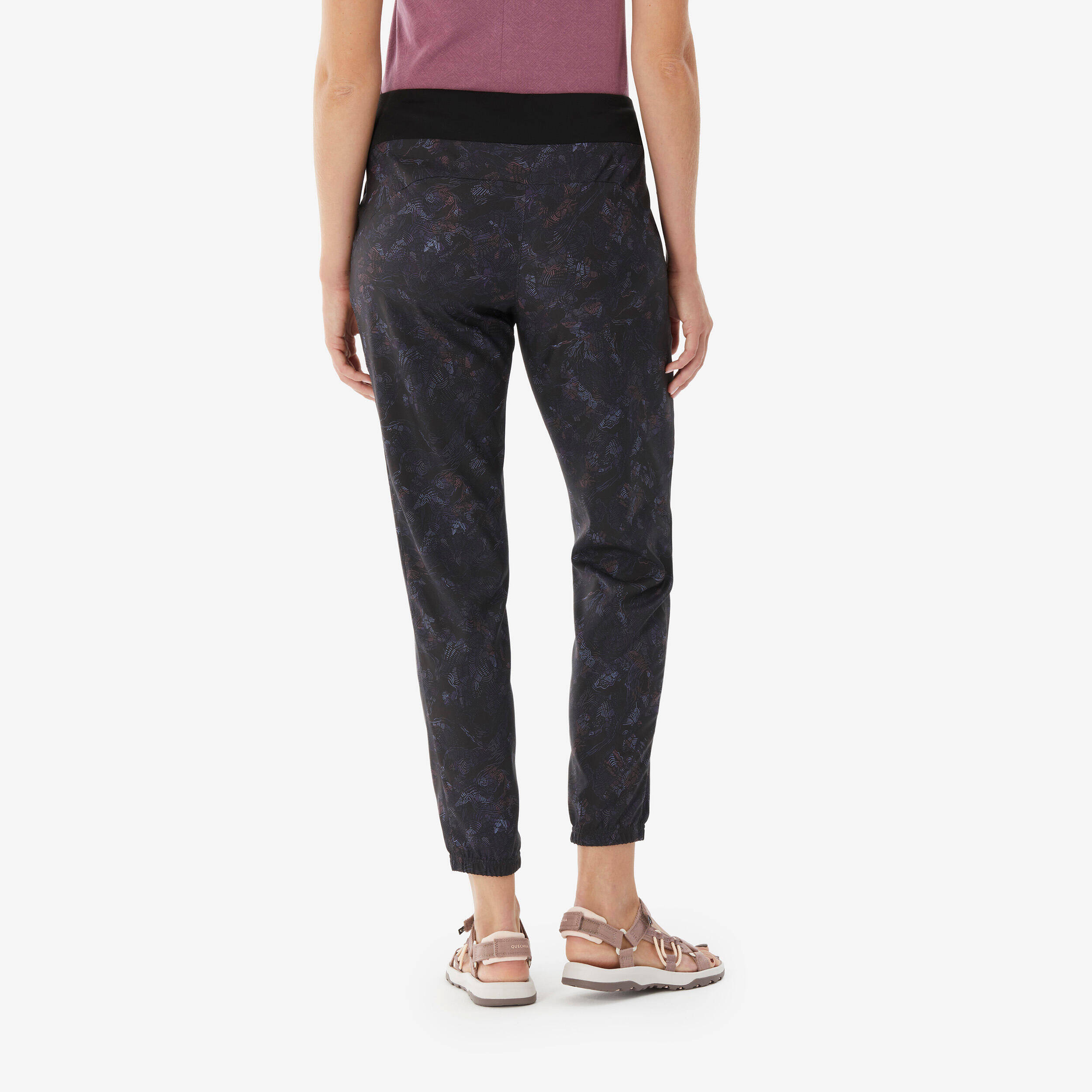 Women’s hiking trousers, NH100 - Purple -  3