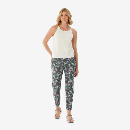 Штани жіночі NH100 для туризму зелені