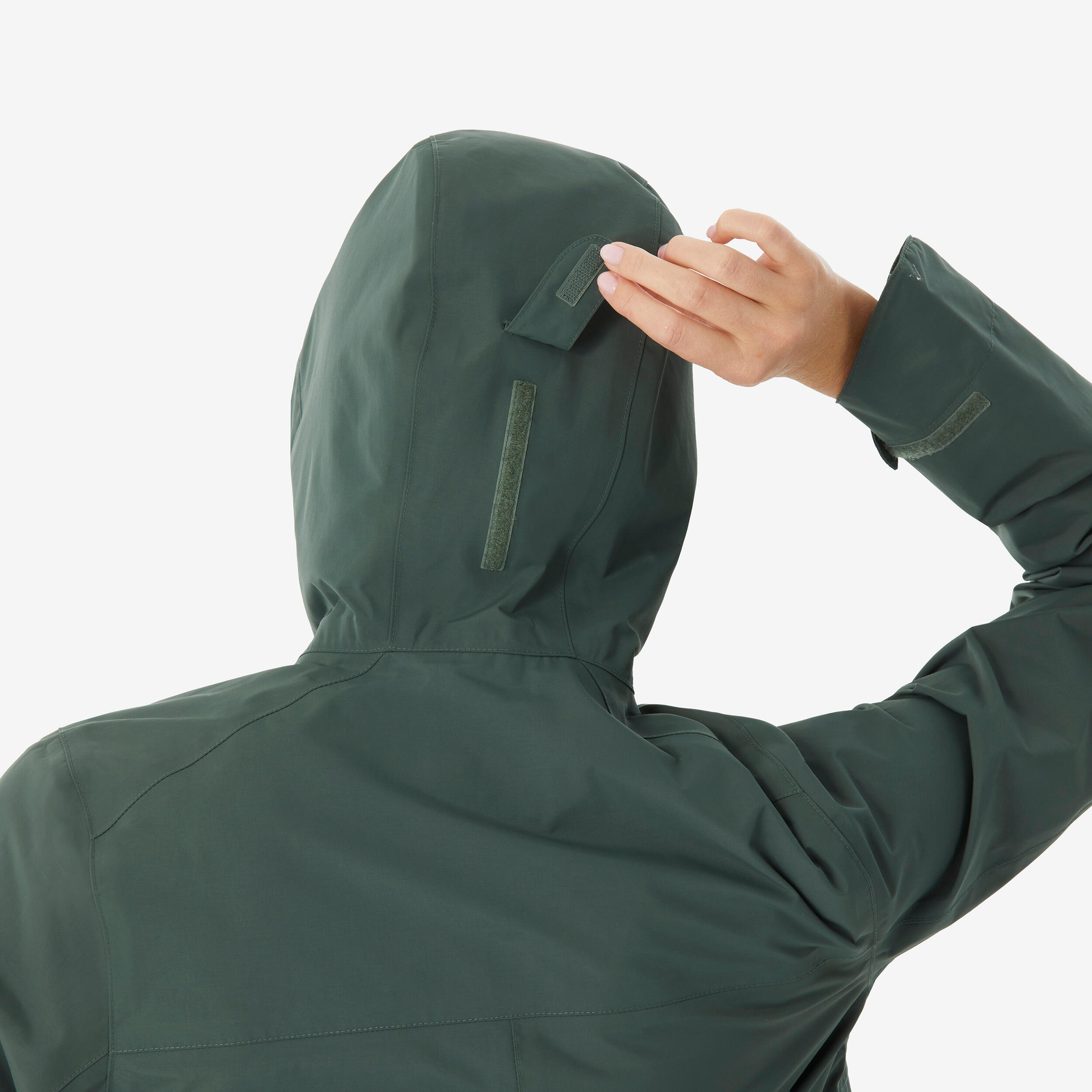 Manteau de randonnée imperméable femme, NH 500 10/10