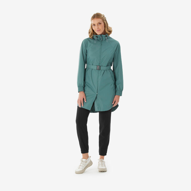 Dámská turistická dlouhá nepromokavá bunda Raincut