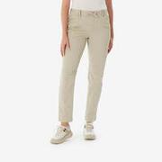 Pantalon Regular pentru Drumeție NH500 Bej Damă