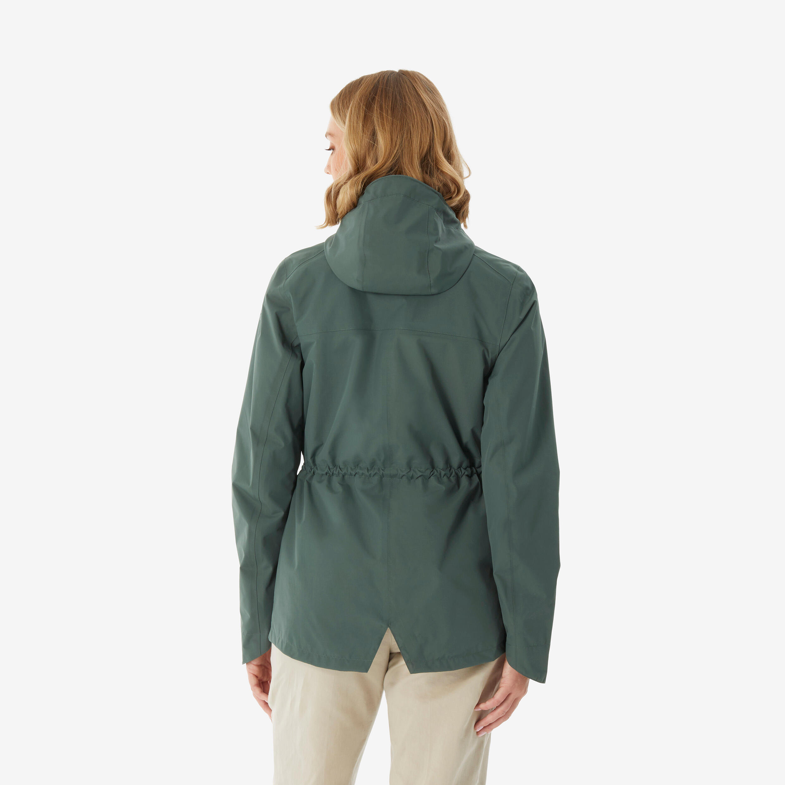 Manteau de randonnée imperméable femme, NH 500 4/10