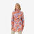 Veste de randonnée imperméable femme, Raincut Longue orange