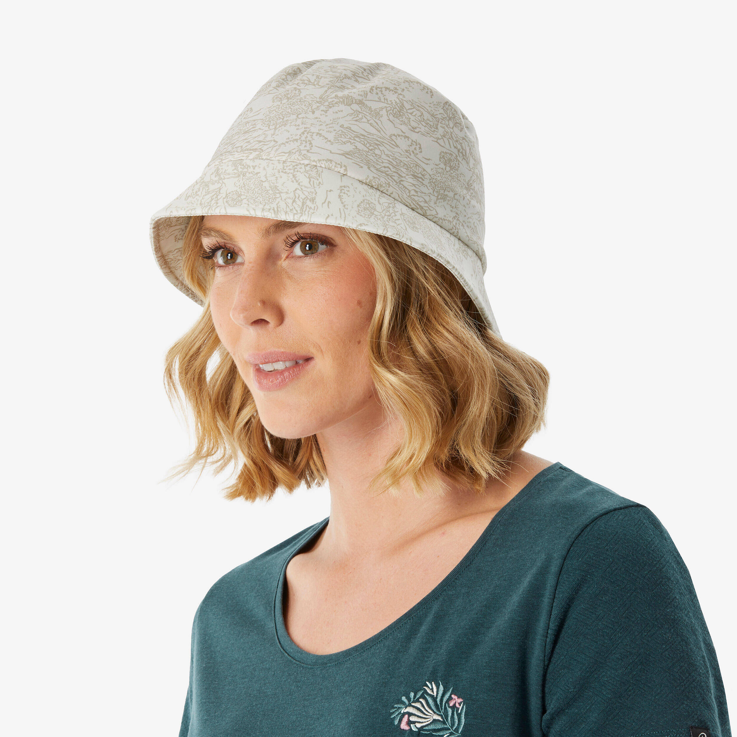 Hiking hat - HIKE 100 BOB - Beige -  2