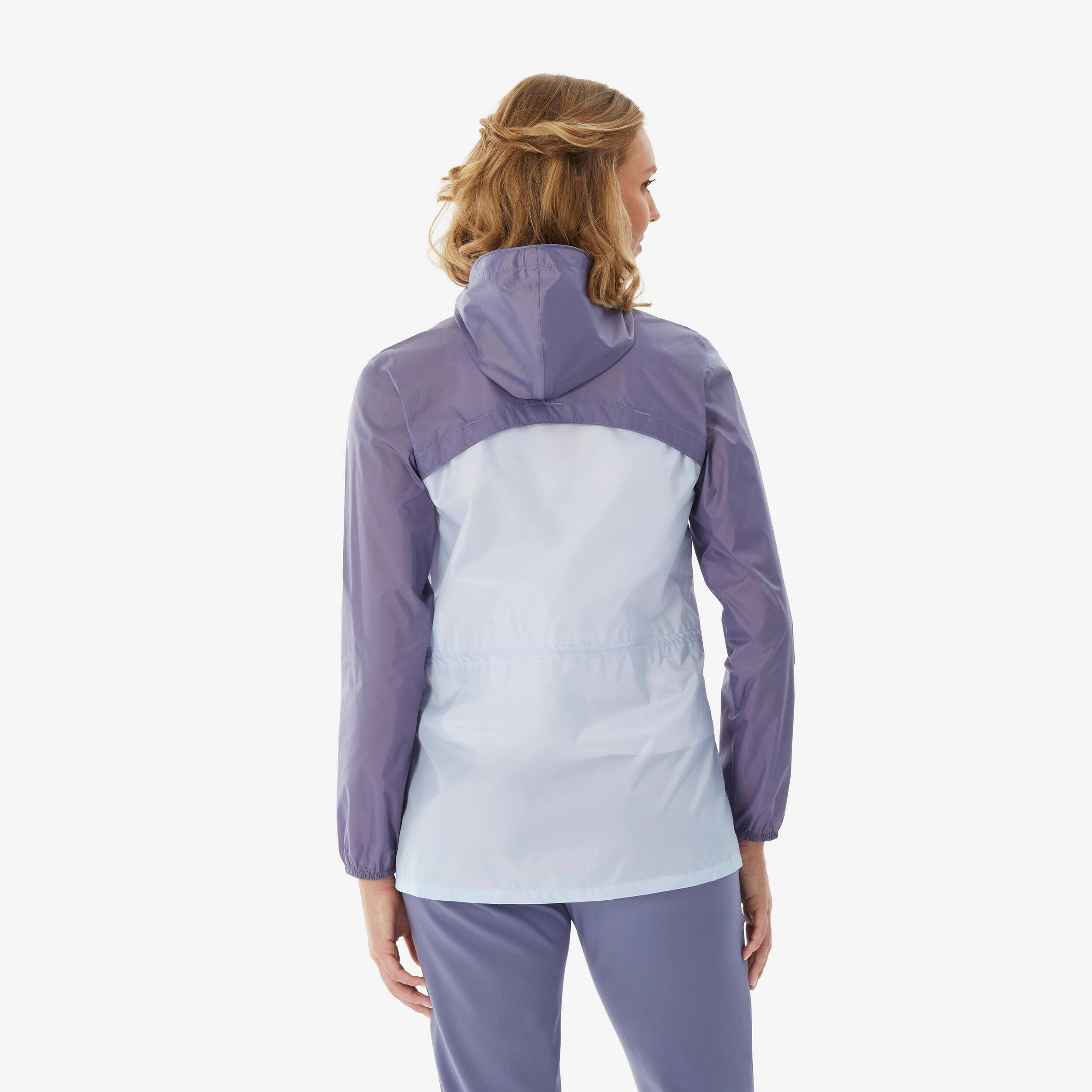 Women’s windproof and water-repellent hiking jacket, Raincut Full Zip - Purple -  4