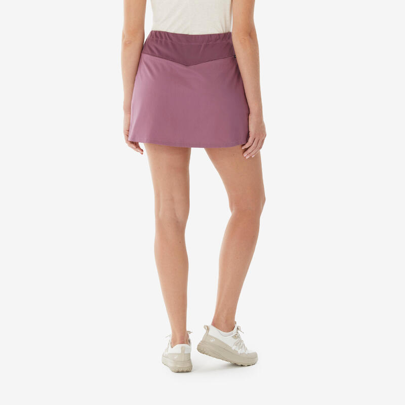 Fustă pantalon de drumeție, NH500 Mov Damă