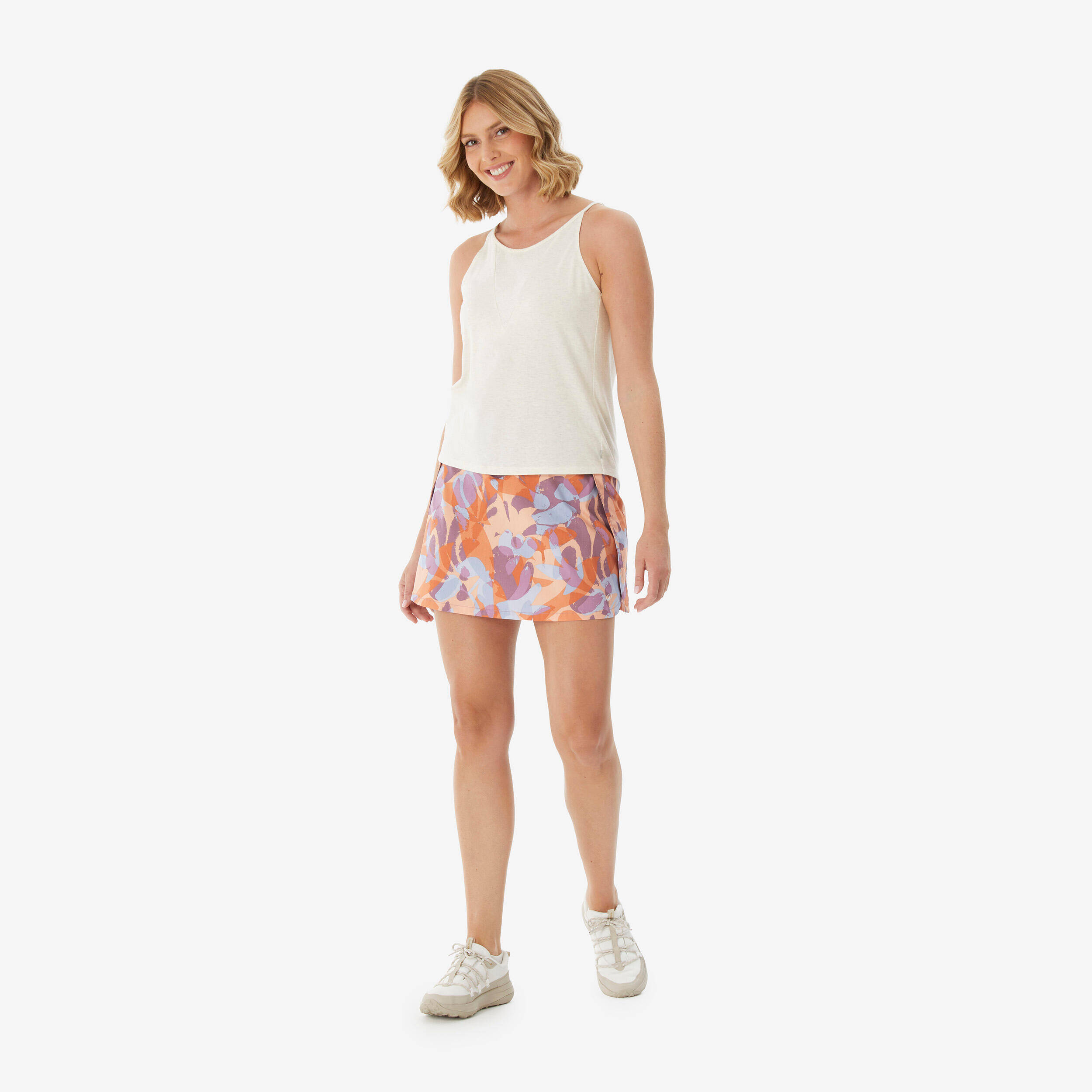 Women's Hiking Skort NH500 - Orange -  2