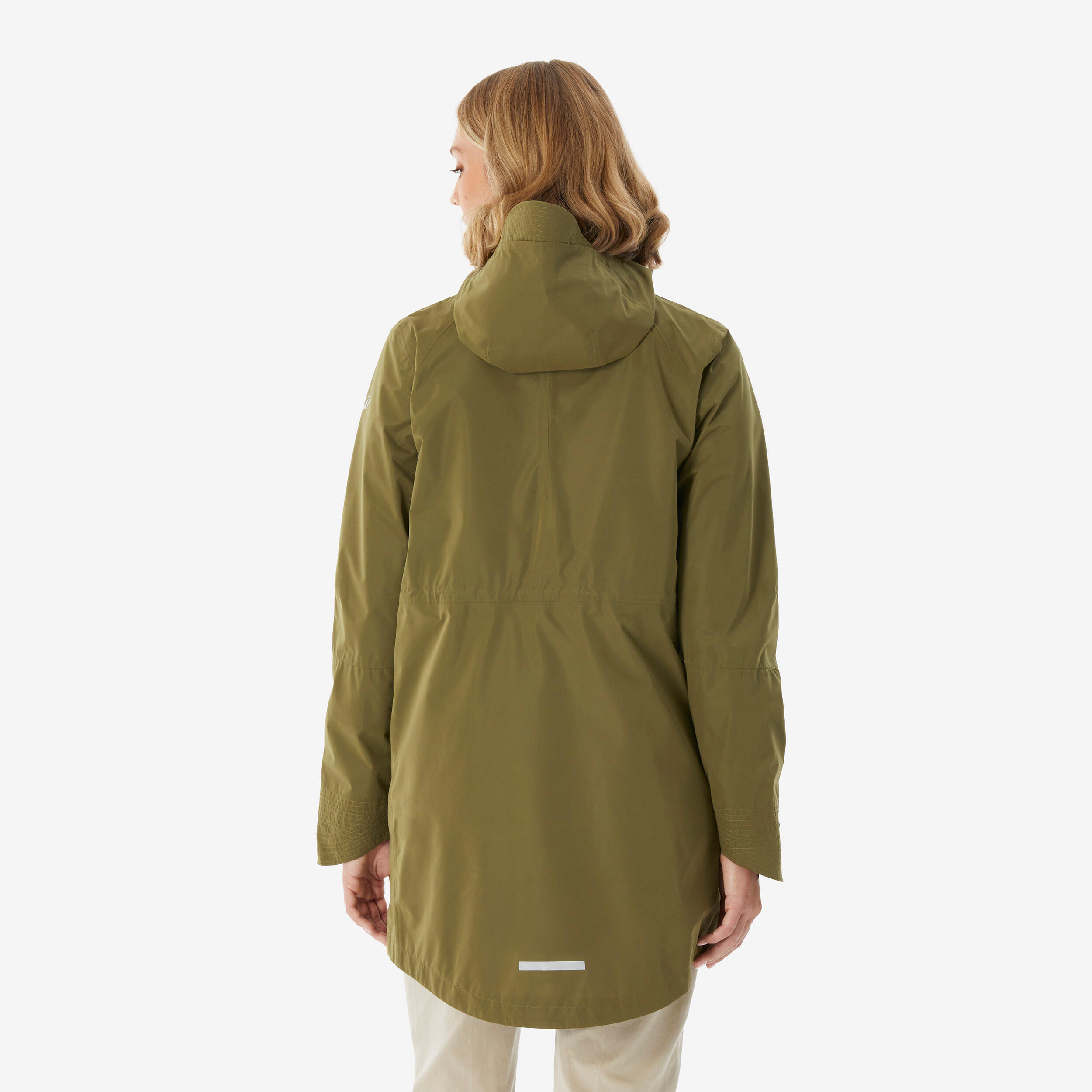 Veste longue imperméable femme, NH500 4/12