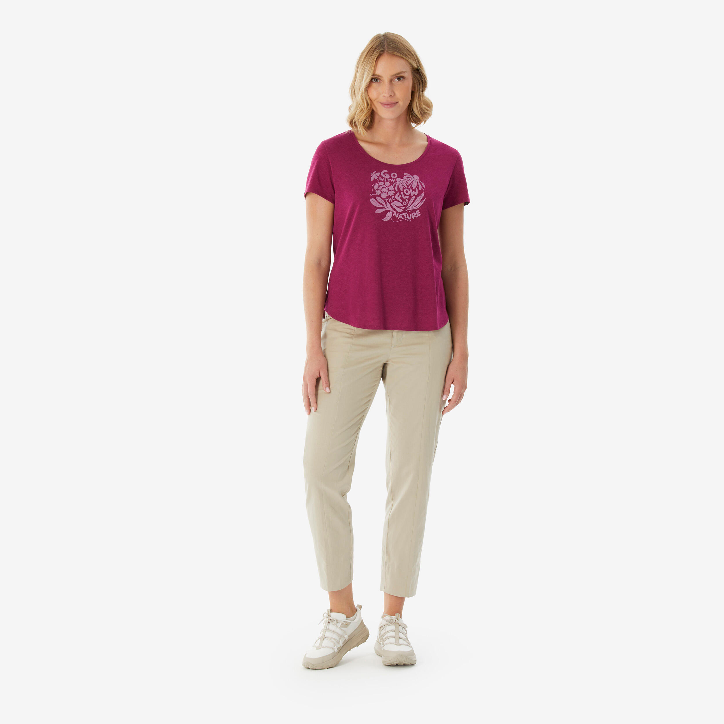 T-shirt de randonnée femme, NH 500 2/5