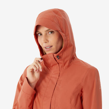 Куртка жіноча NH500 для туризму оранжева