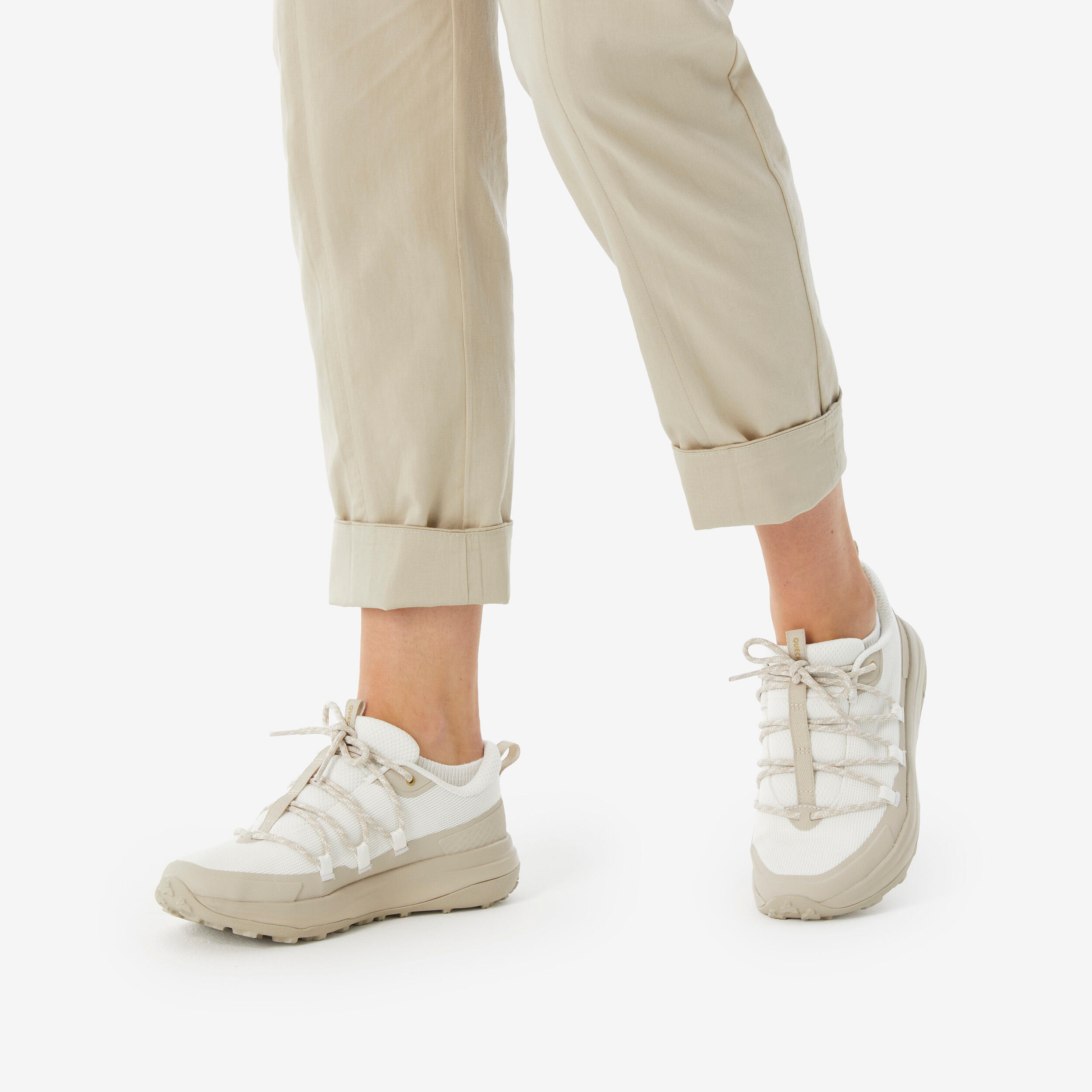 Women’s Linen Hiking Pants, NH 500 8/15