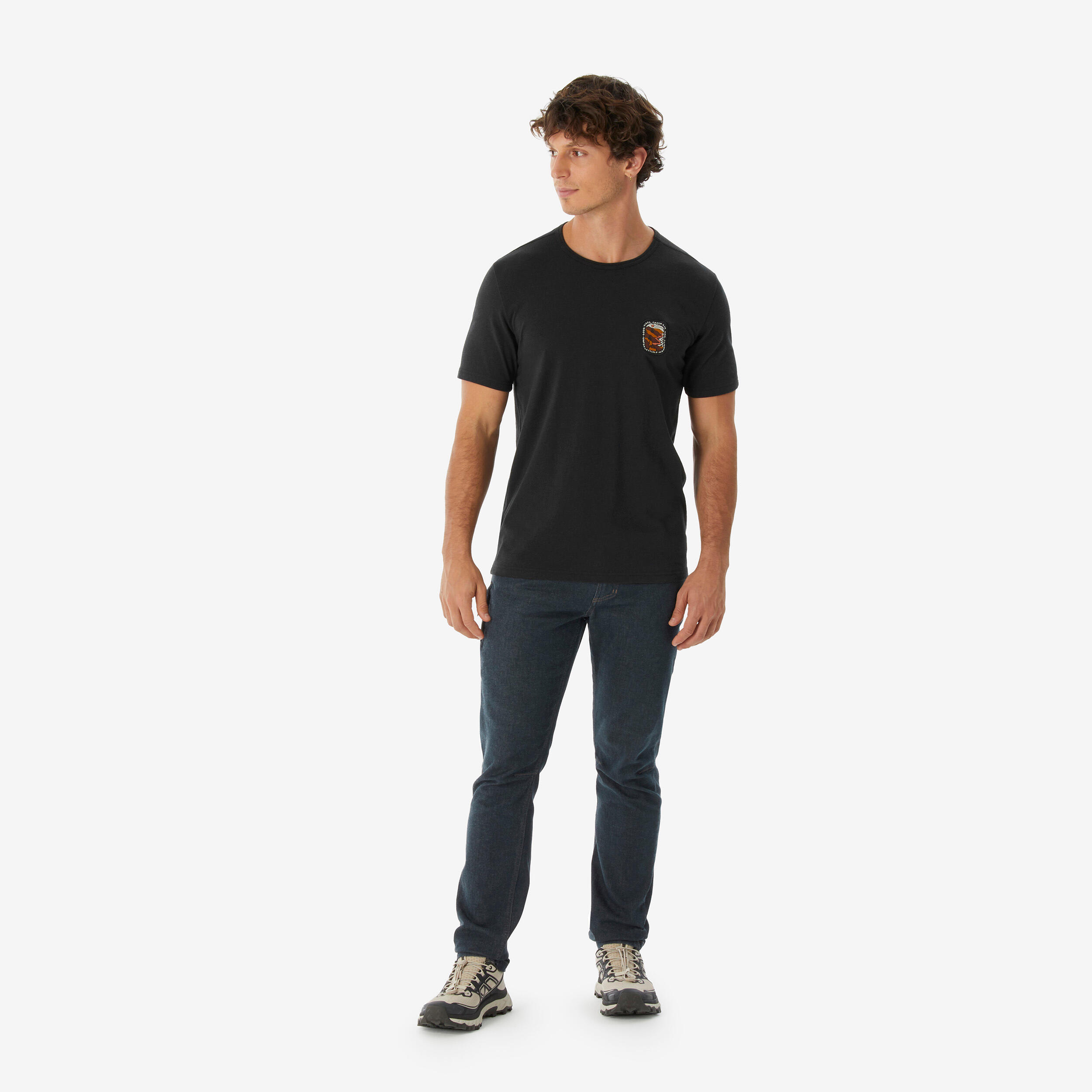 T-shirt de randonnée en coton homme, NH 100 2/4