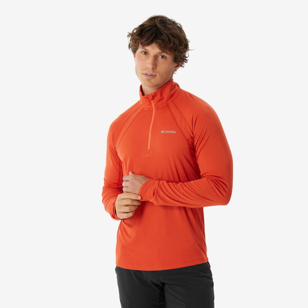 Ανδρική Μακρυμάνικη Μπλούζα Πεζοπορίας Columbia Stealth Spring LS - Κόκκινη