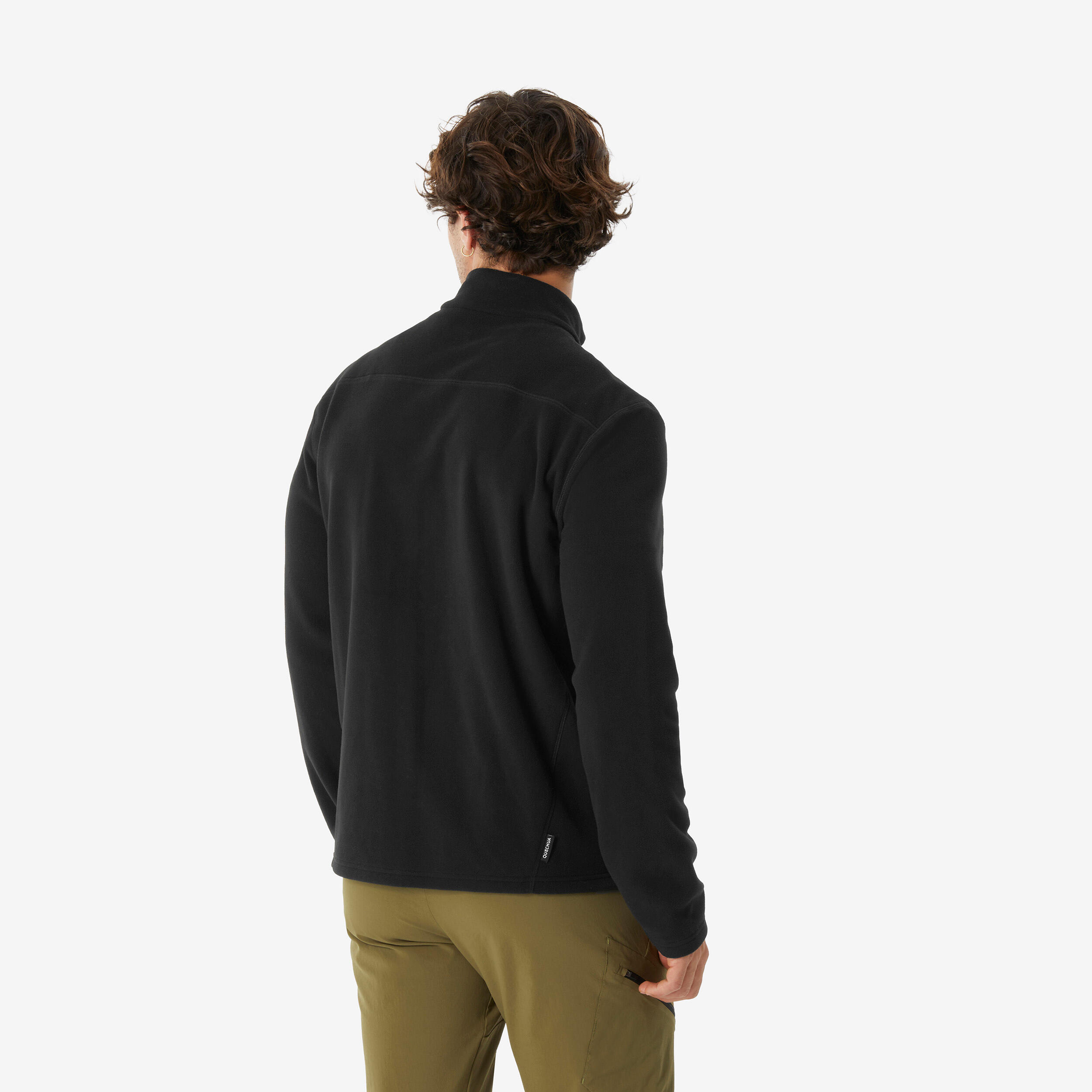 Polaire de randonnée montagne homme, MH100full zip noir 3/8