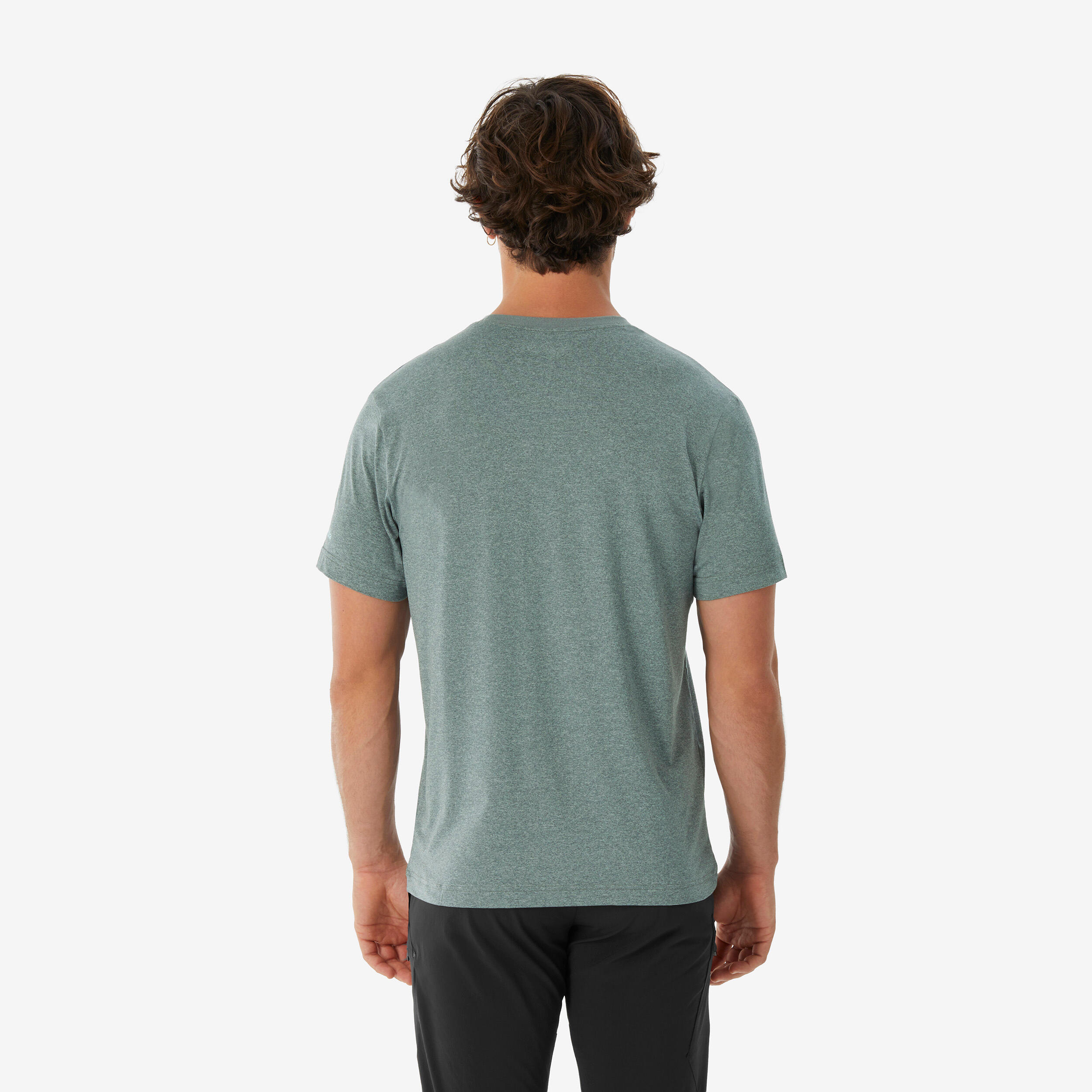 T-shirt trekking uomo Columbia grigia 3/4