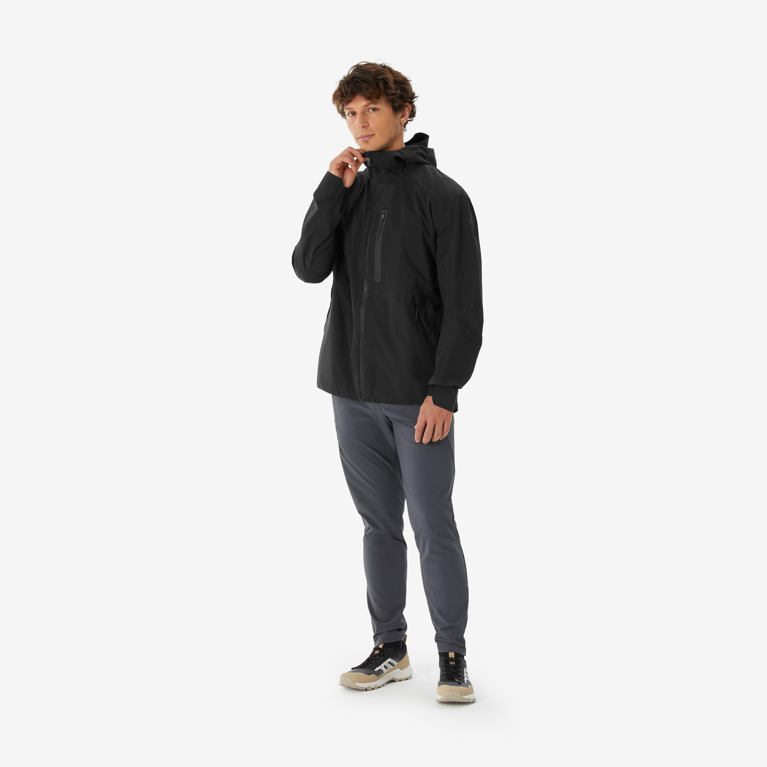 Manteau de randonnée imperméable homme, MH 500 Light 2/18